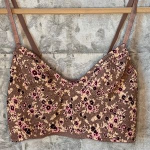 Free People Floral Bralette Top